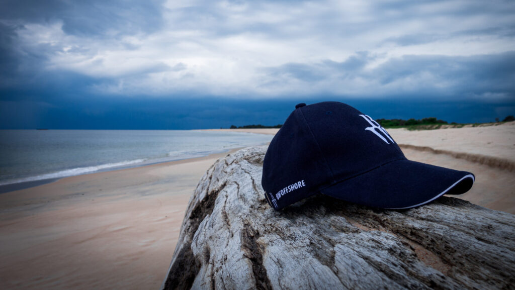 A BW hat on a beach in Gabon